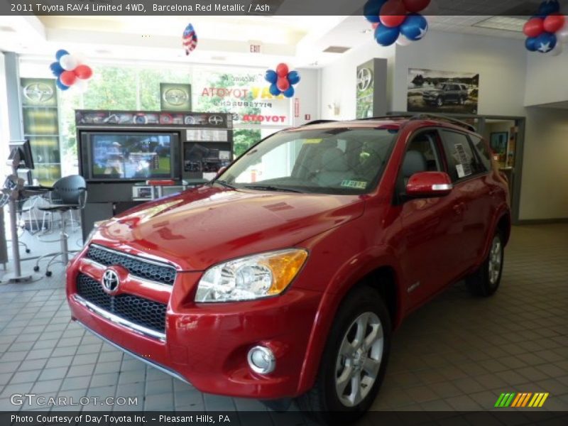 Barcelona Red Metallic / Ash 2011 Toyota RAV4 Limited 4WD