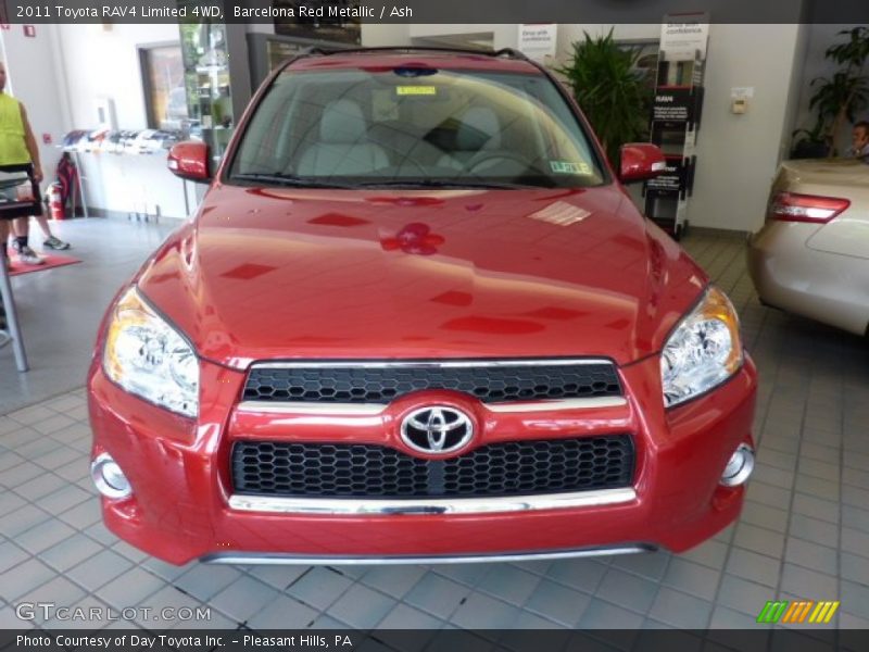 Barcelona Red Metallic / Ash 2011 Toyota RAV4 Limited 4WD