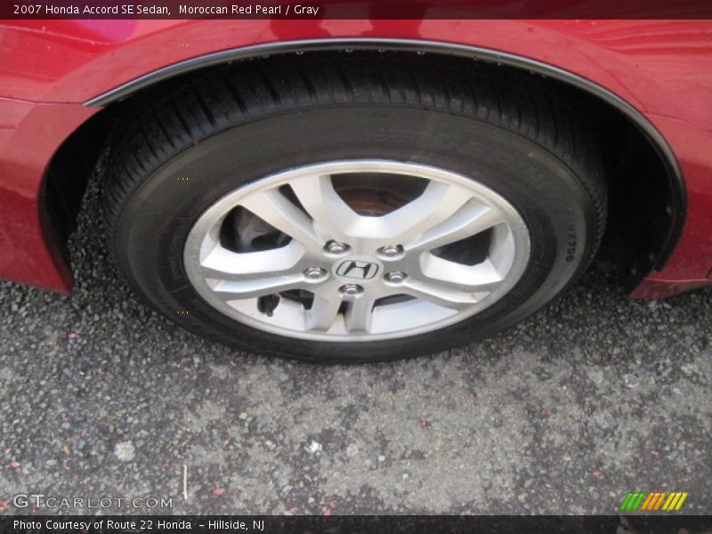 Moroccan Red Pearl / Gray 2007 Honda Accord SE Sedan