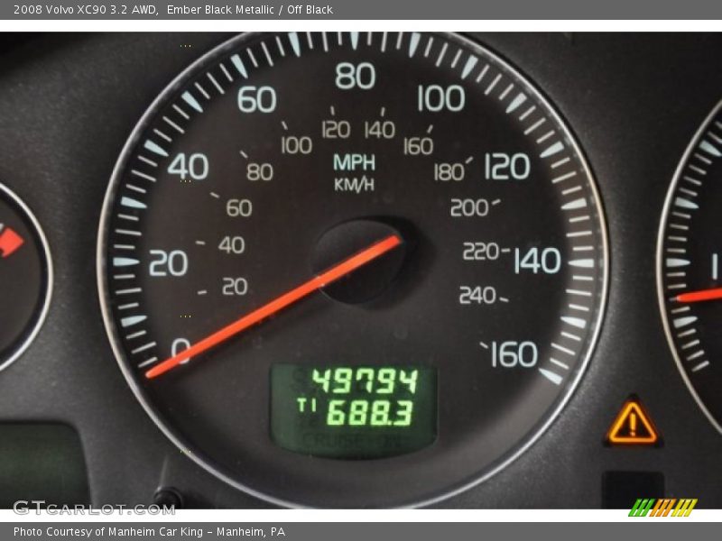 Ember Black Metallic / Off Black 2008 Volvo XC90 3.2 AWD