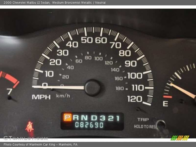 Medium Bronzemist Metallic / Neutral 2000 Chevrolet Malibu LS Sedan