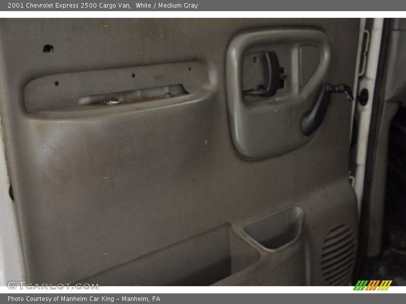 White / Medium Gray 2001 Chevrolet Express 2500 Cargo Van