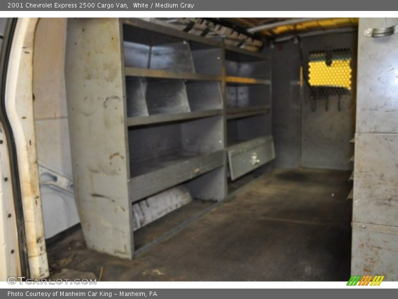 White / Medium Gray 2001 Chevrolet Express 2500 Cargo Van