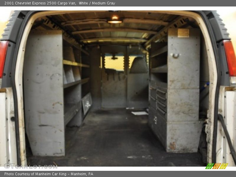 White / Medium Gray 2001 Chevrolet Express 2500 Cargo Van