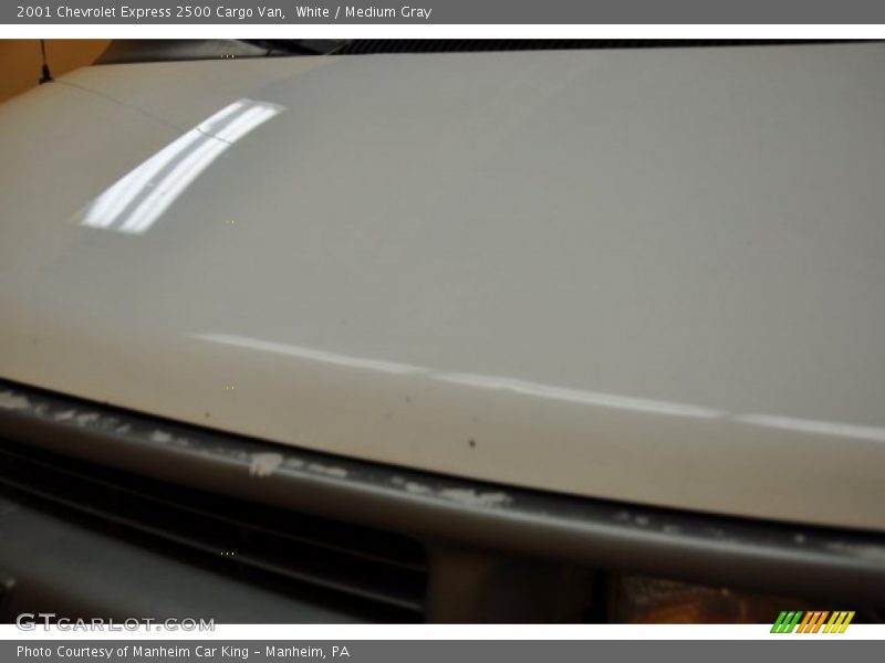 White / Medium Gray 2001 Chevrolet Express 2500 Cargo Van