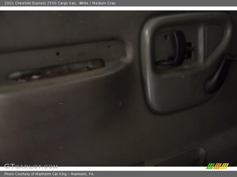 White / Medium Gray 2001 Chevrolet Express 2500 Cargo Van