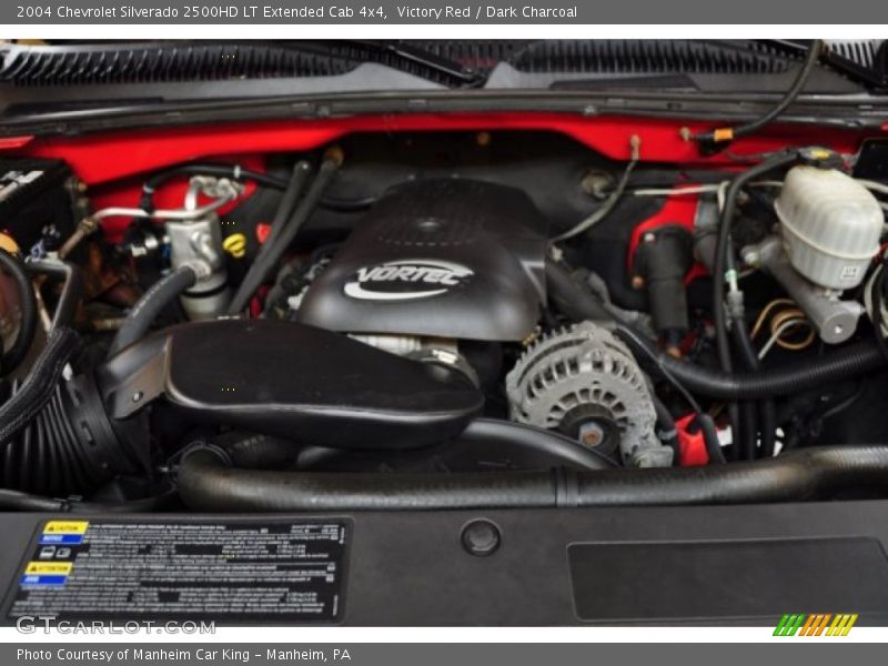 Victory Red / Dark Charcoal 2004 Chevrolet Silverado 2500HD LT Extended Cab 4x4