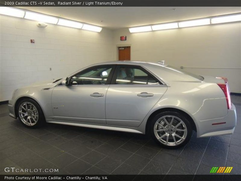 Radiant Silver / Light Titanium/Ebony 2009 Cadillac CTS -V Sedan