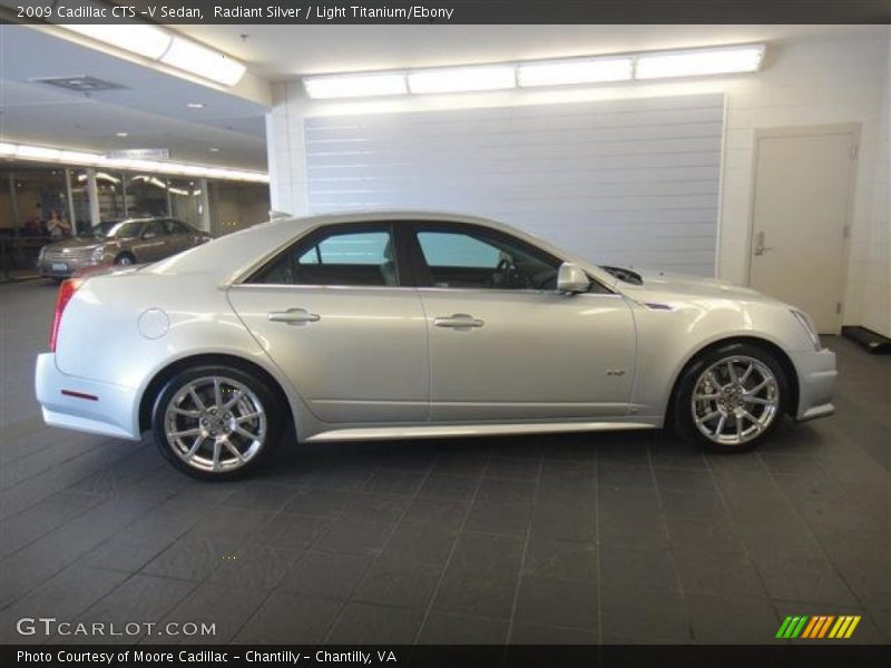 Radiant Silver / Light Titanium/Ebony 2009 Cadillac CTS -V Sedan
