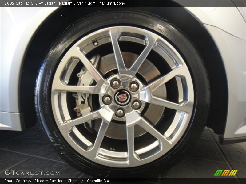 Radiant Silver / Light Titanium/Ebony 2009 Cadillac CTS -V Sedan