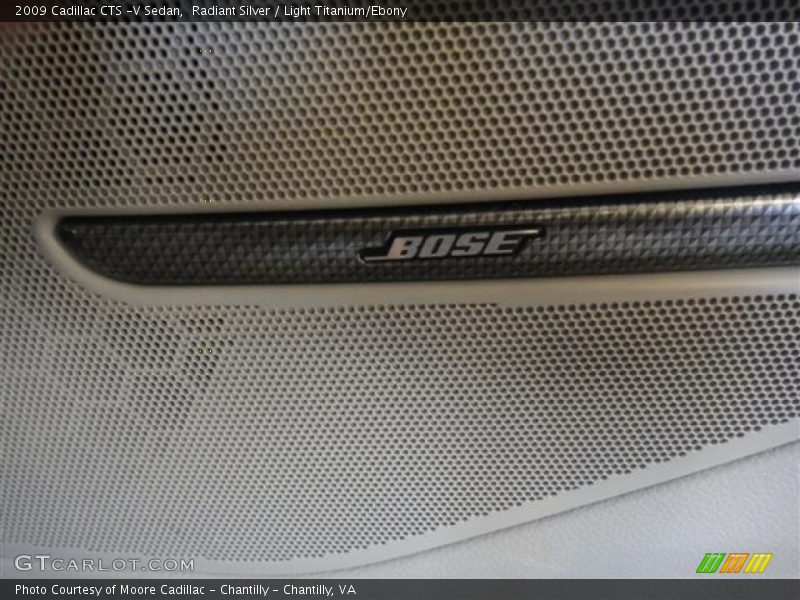 Radiant Silver / Light Titanium/Ebony 2009 Cadillac CTS -V Sedan