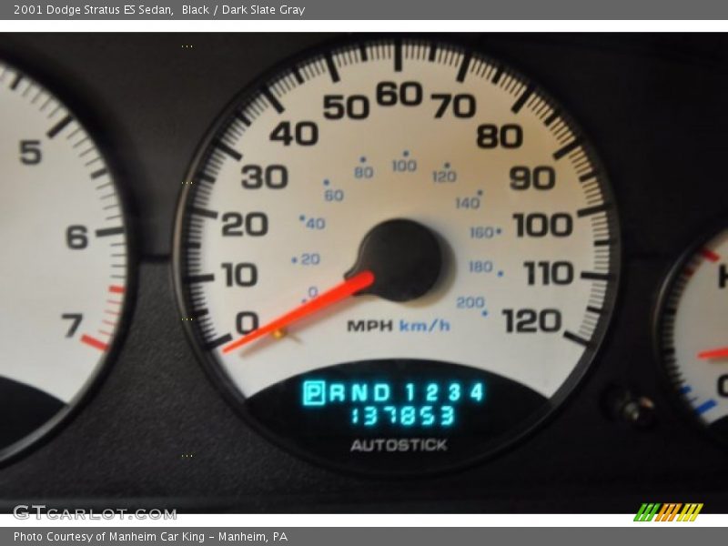 Black / Dark Slate Gray 2001 Dodge Stratus ES Sedan