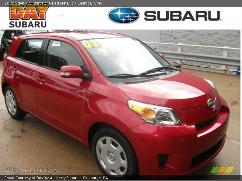 Barcelona Red Metallic / Charcoal Gray 2008 Scion xD