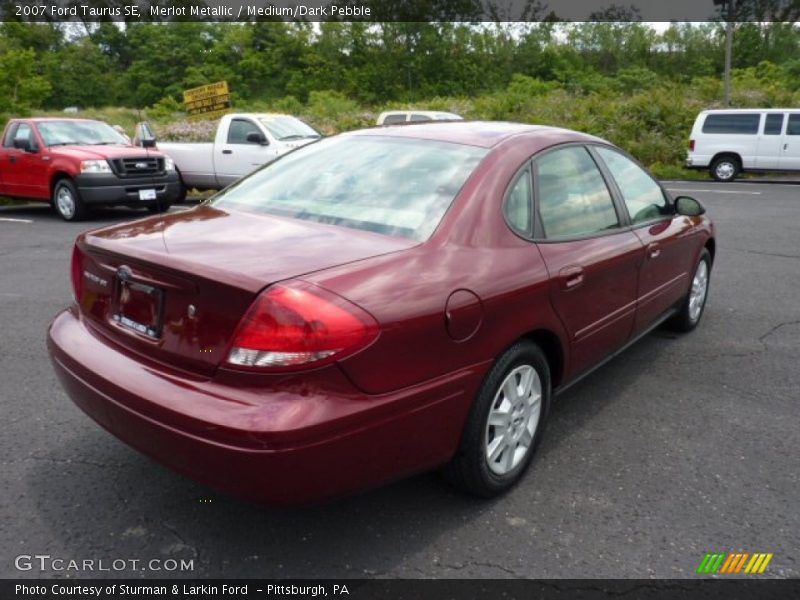 Merlot Metallic / Medium/Dark Pebble 2007 Ford Taurus SE