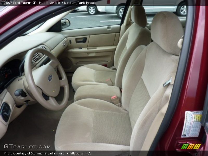 Merlot Metallic / Medium/Dark Pebble 2007 Ford Taurus SE