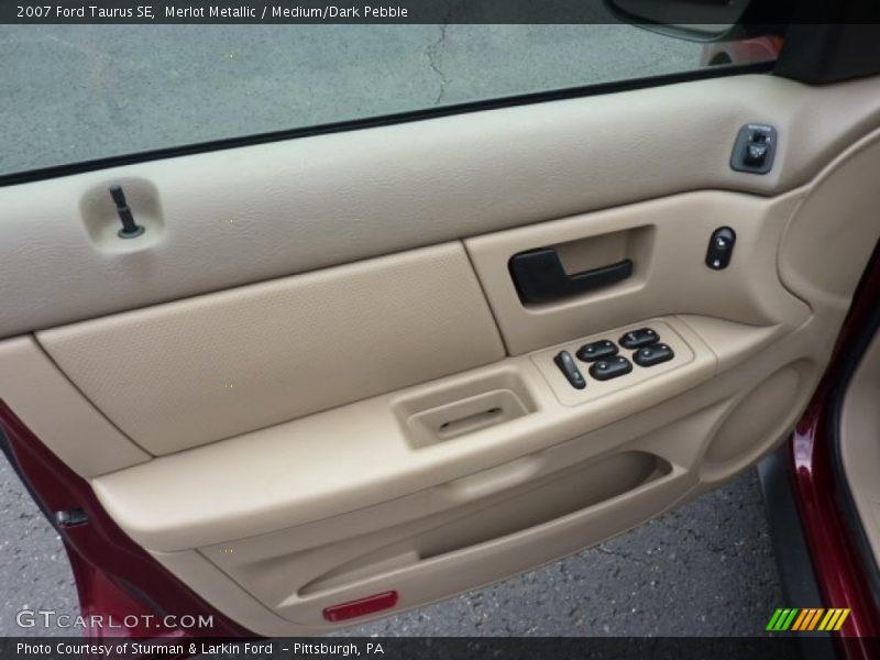 Merlot Metallic / Medium/Dark Pebble 2007 Ford Taurus SE