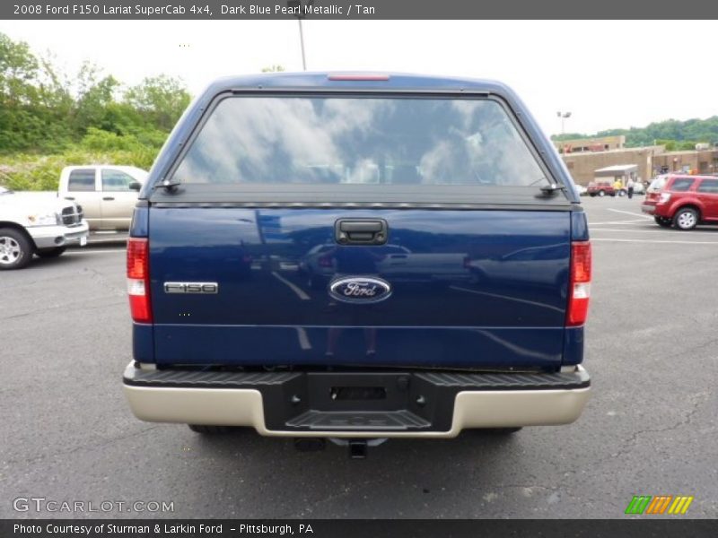 Dark Blue Pearl Metallic / Tan 2008 Ford F150 Lariat SuperCab 4x4