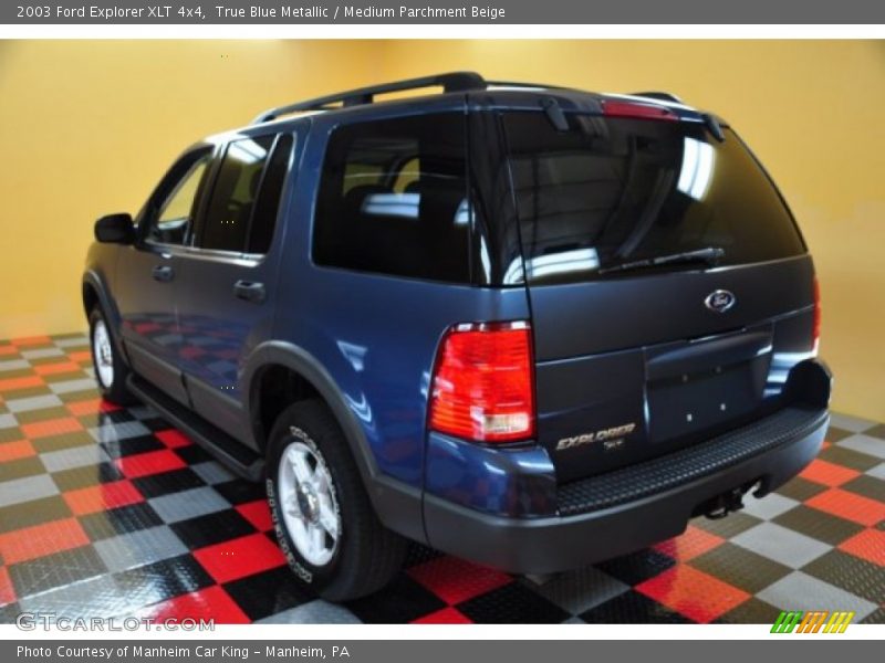 True Blue Metallic / Medium Parchment Beige 2003 Ford Explorer XLT 4x4