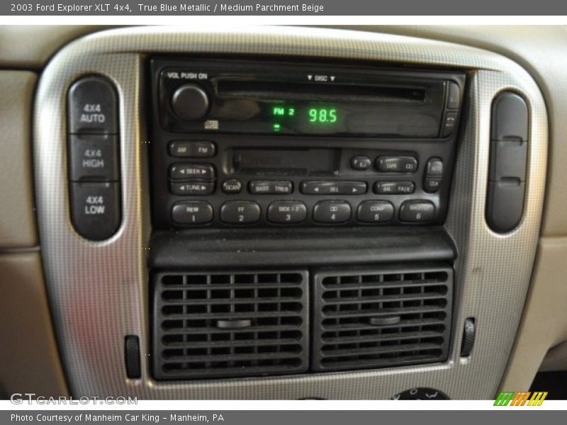 True Blue Metallic / Medium Parchment Beige 2003 Ford Explorer XLT 4x4