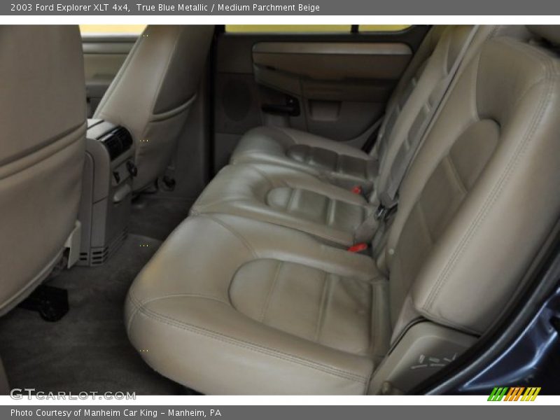 True Blue Metallic / Medium Parchment Beige 2003 Ford Explorer XLT 4x4