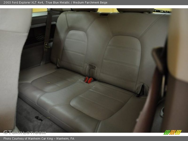 True Blue Metallic / Medium Parchment Beige 2003 Ford Explorer XLT 4x4