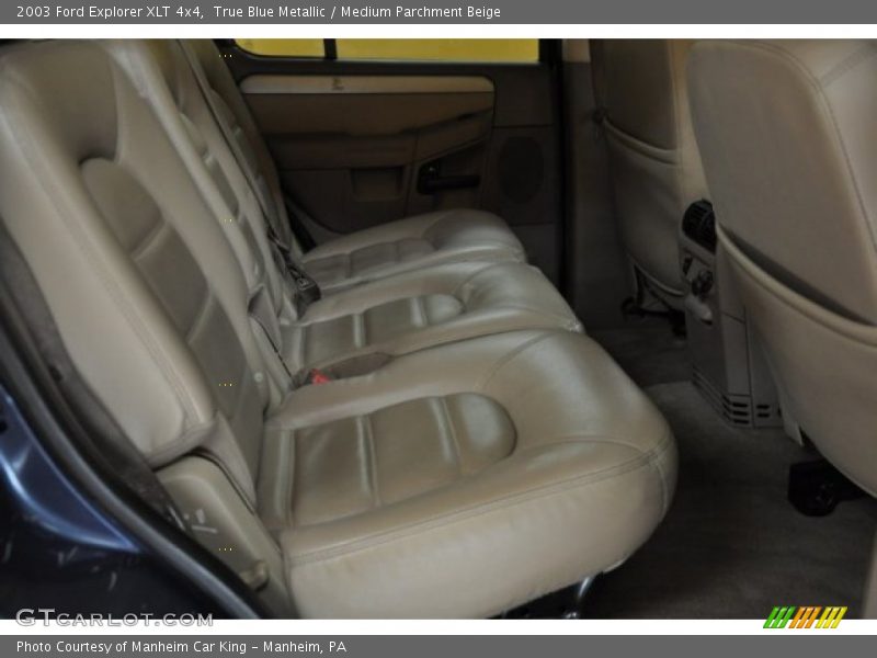 True Blue Metallic / Medium Parchment Beige 2003 Ford Explorer XLT 4x4