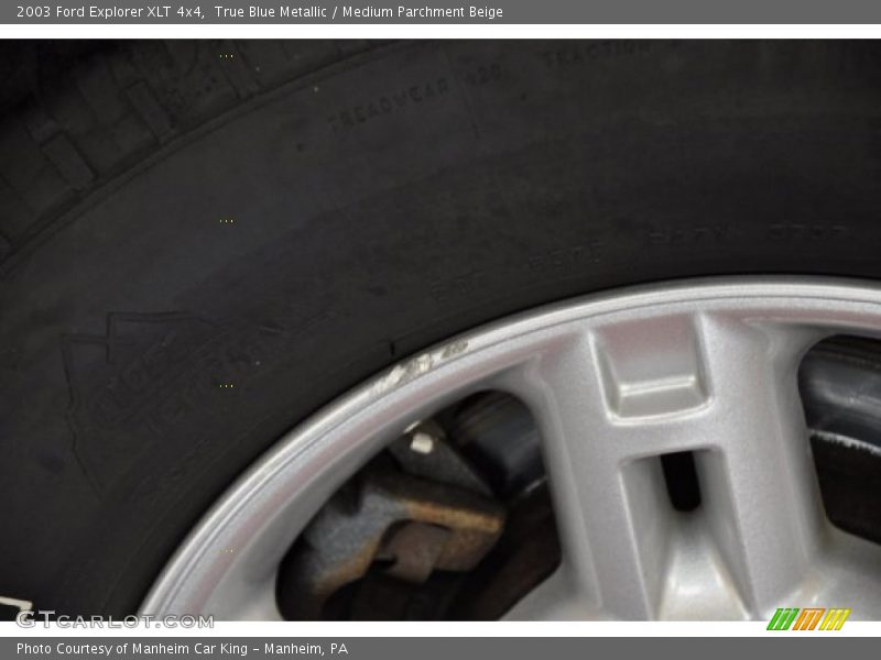 True Blue Metallic / Medium Parchment Beige 2003 Ford Explorer XLT 4x4