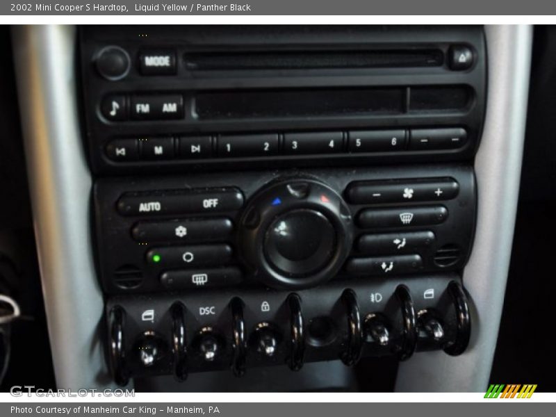 Controls of 2002 Cooper S Hardtop