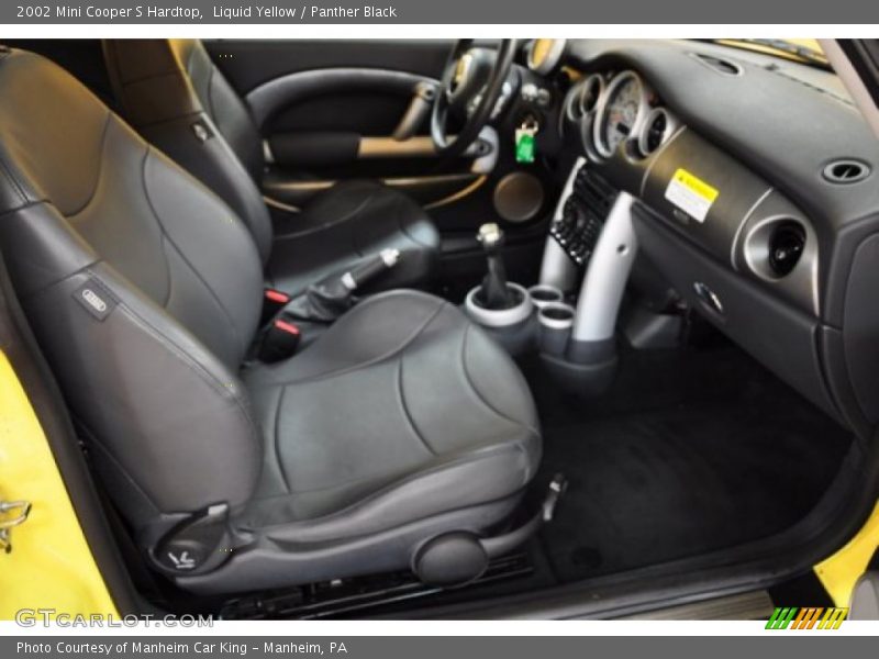 Liquid Yellow / Panther Black 2002 Mini Cooper S Hardtop