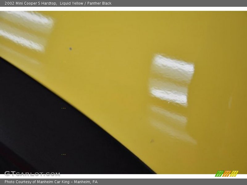 Liquid Yellow / Panther Black 2002 Mini Cooper S Hardtop