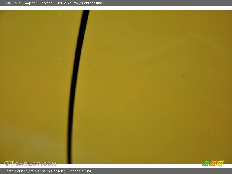 Liquid Yellow / Panther Black 2002 Mini Cooper S Hardtop