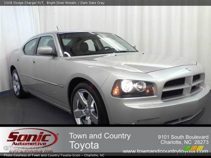 Bright Silver Metallic / Dark Slate Gray 2008 Dodge Charger R/T