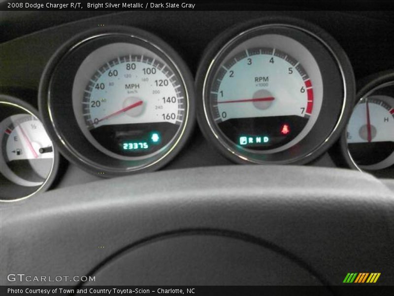 Bright Silver Metallic / Dark Slate Gray 2008 Dodge Charger R/T