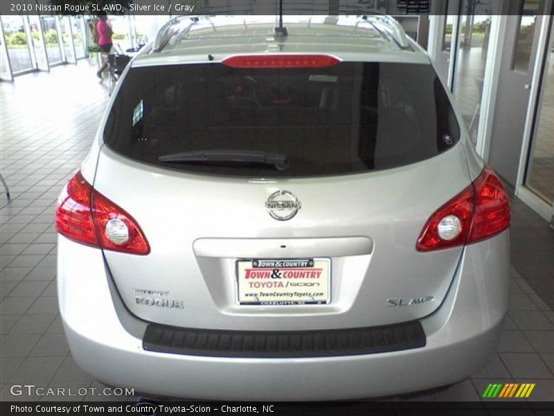 Silver Ice / Gray 2010 Nissan Rogue SL AWD