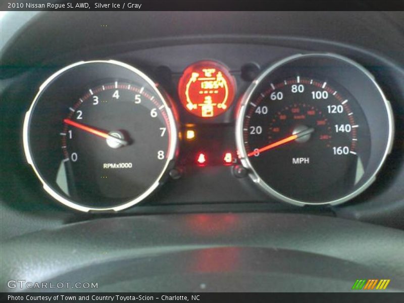 Silver Ice / Gray 2010 Nissan Rogue SL AWD