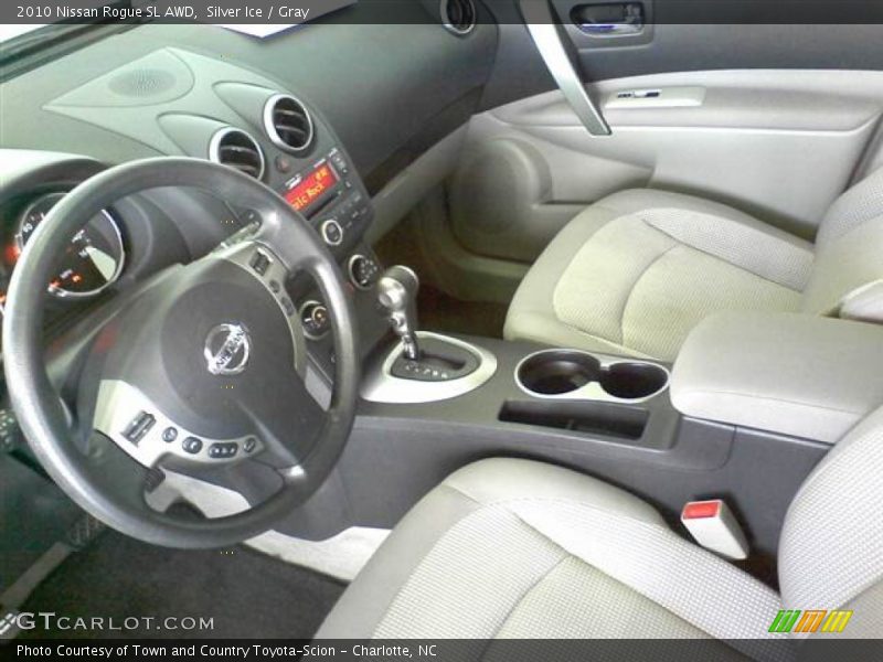 Silver Ice / Gray 2010 Nissan Rogue SL AWD