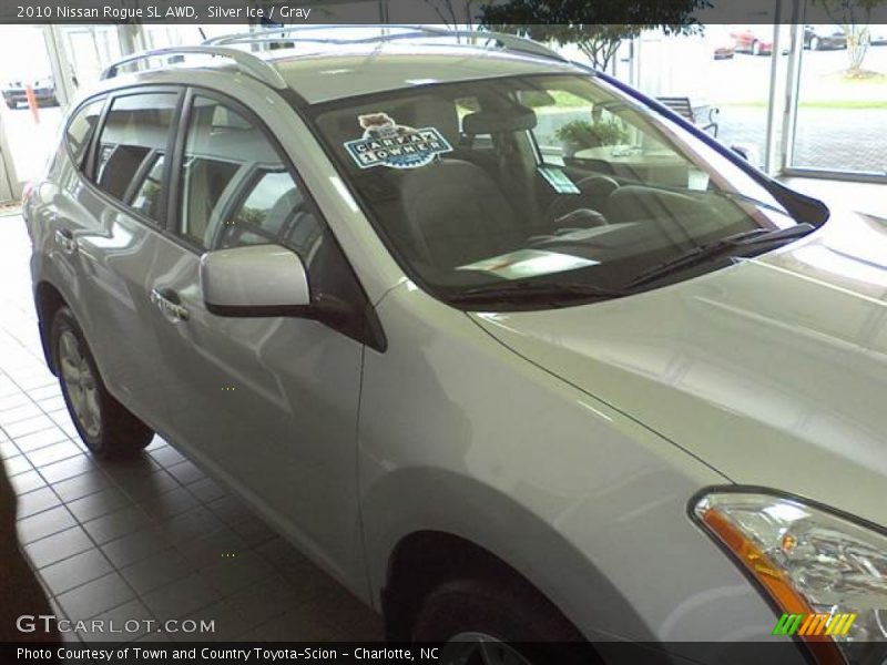 Silver Ice / Gray 2010 Nissan Rogue SL AWD
