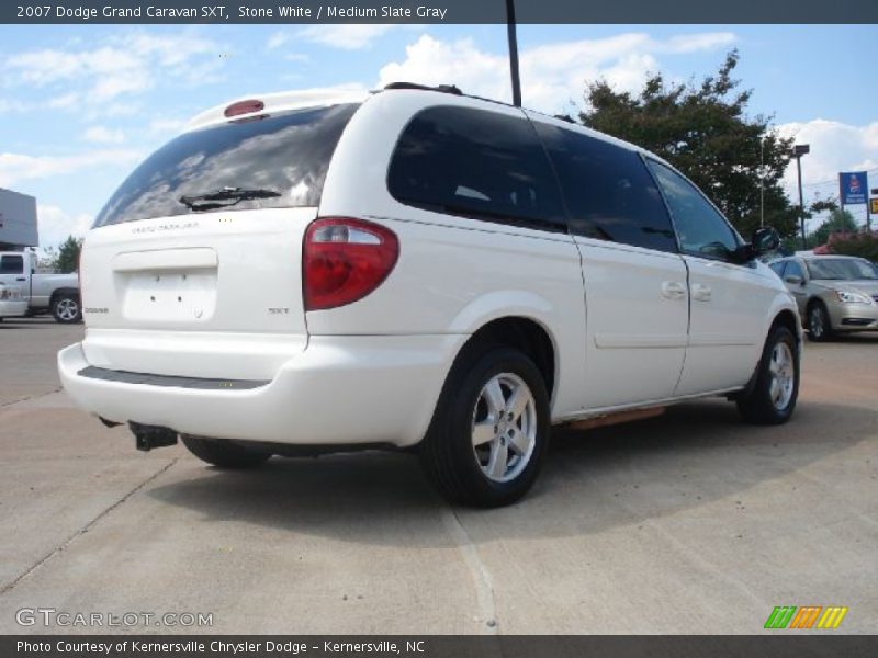Stone White / Medium Slate Gray 2007 Dodge Grand Caravan SXT