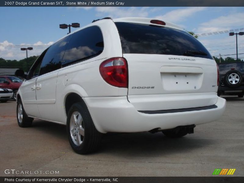 Stone White / Medium Slate Gray 2007 Dodge Grand Caravan SXT