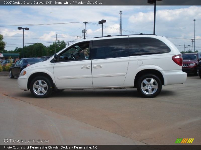 Stone White / Medium Slate Gray 2007 Dodge Grand Caravan SXT
