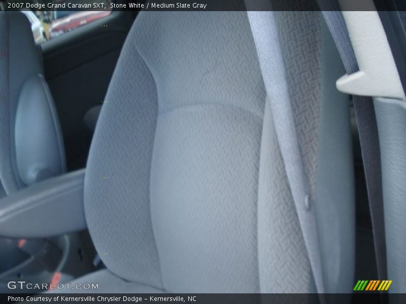Stone White / Medium Slate Gray 2007 Dodge Grand Caravan SXT
