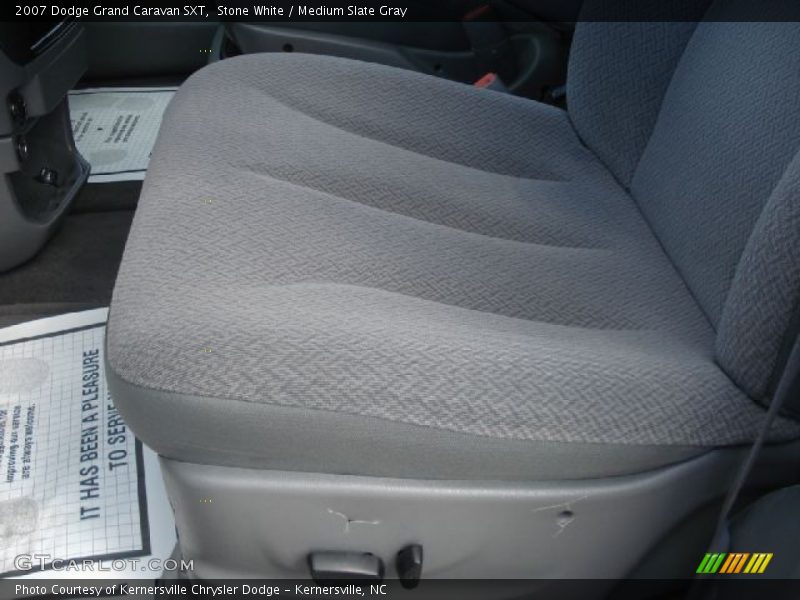 Stone White / Medium Slate Gray 2007 Dodge Grand Caravan SXT