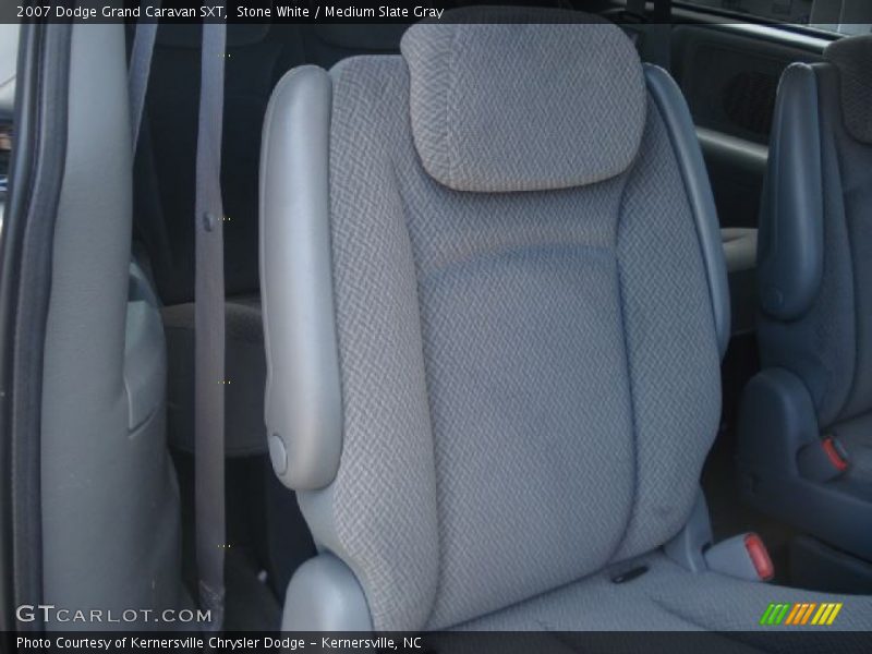 Stone White / Medium Slate Gray 2007 Dodge Grand Caravan SXT