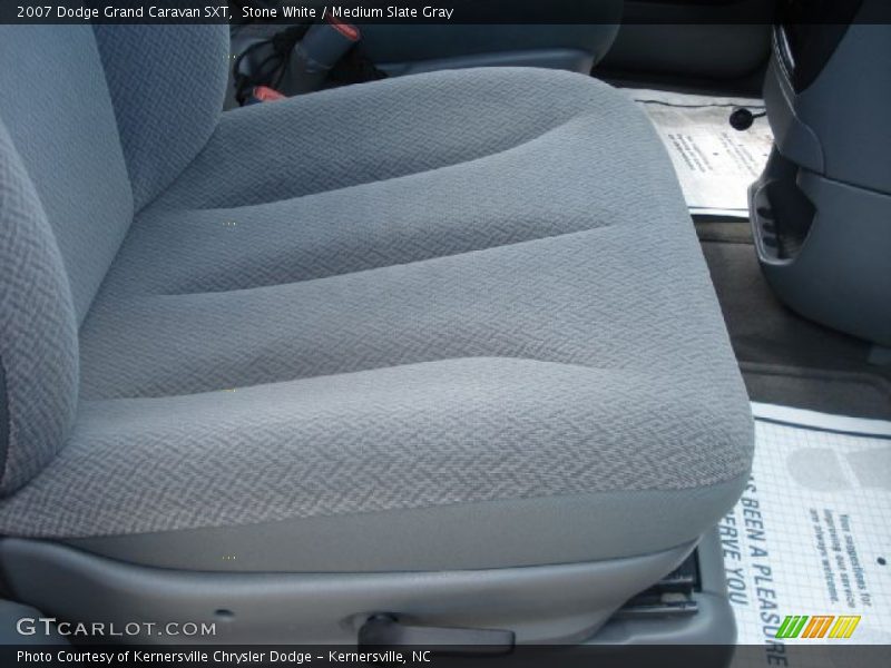 Stone White / Medium Slate Gray 2007 Dodge Grand Caravan SXT