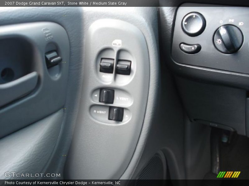 Stone White / Medium Slate Gray 2007 Dodge Grand Caravan SXT