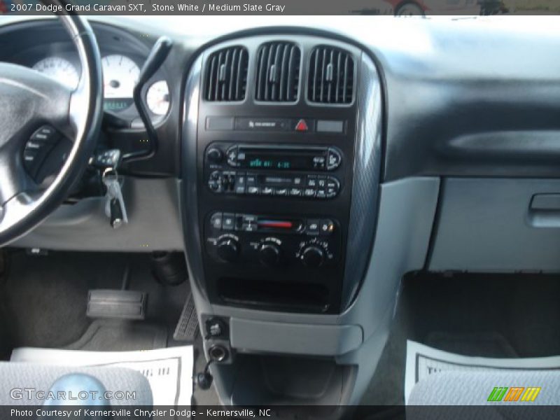 Stone White / Medium Slate Gray 2007 Dodge Grand Caravan SXT