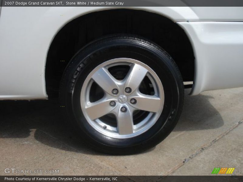 Stone White / Medium Slate Gray 2007 Dodge Grand Caravan SXT