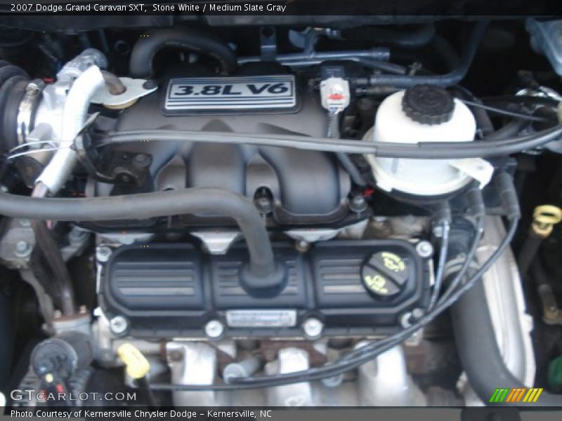 Stone White / Medium Slate Gray 2007 Dodge Grand Caravan SXT