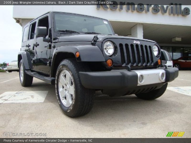 Black / Dark Slate Gray/Med Slate Gray 2008 Jeep Wrangler Unlimited Sahara