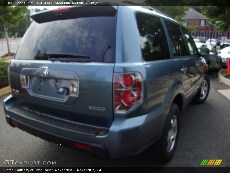 Steel Blue Metallic / Gray 2008 Honda Pilot EX-L 4WD